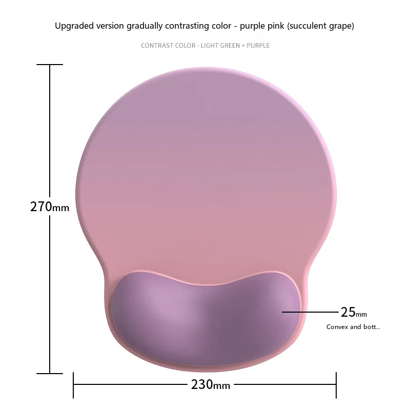 Getränke-Motiv Handgelenkauflage Mauspad Ergonomische Schreibtischunterlage für Büro und Gaming 7 Lustige Getränkevarianten 3 Konfigurationen – Detail 7