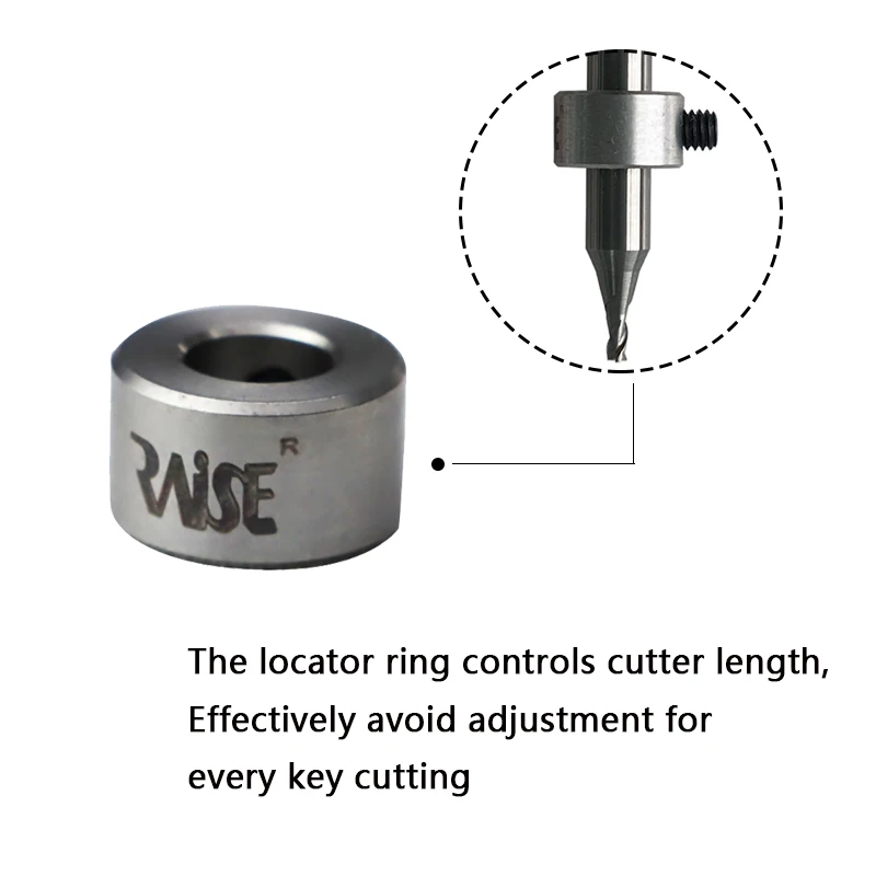 3pcs 6mm Key Machine Cutter Drill Locator Ring Drill Bit Depth Stop Collars Ring Positioner Key Copy Locksmith Tools