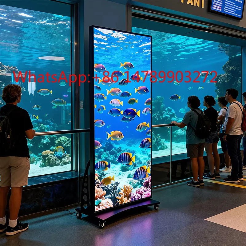 Custom Logo Multi-Language LED Poster OEM Retail Global Commercial Advertising Display Screen