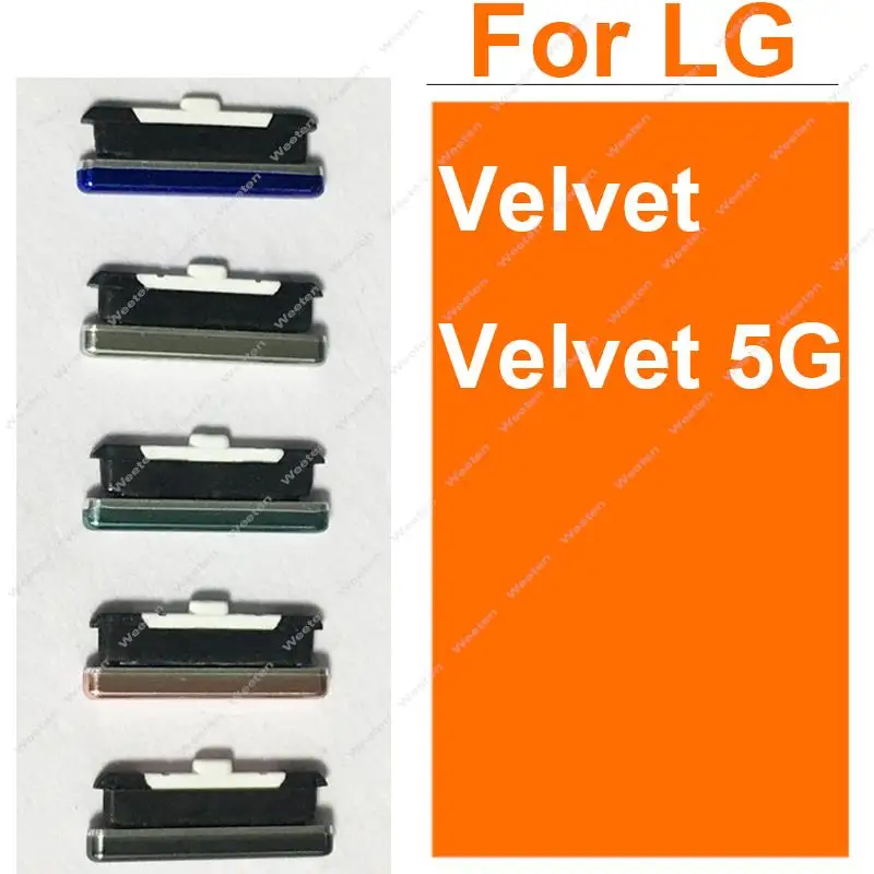 Power Volume Side Buttons For LG Velvet Velvet 5G Volume Power Small Side Keys Repair Parts