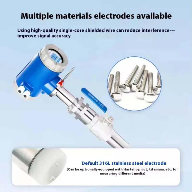 

Hot Sale Digital Stainless Steel Flowmeter OEM Customizable Split Type for River Tap Water Domestic Sewage Chemical Wastewater