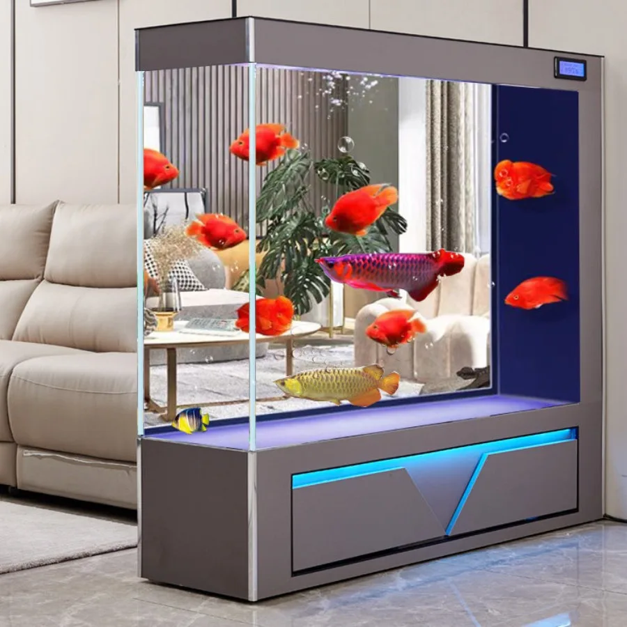 Energy-efficient Aquariu No Water Change Required Chic Reception Desk Smart Integrated Cylinder Ffice Furniture Военное ДелоLJ40