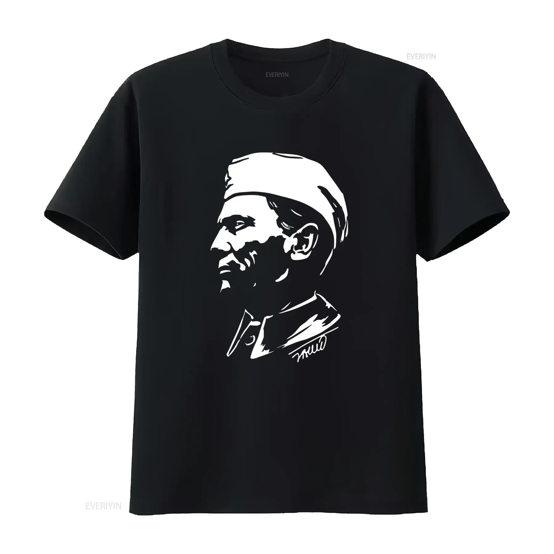 Herren-T-Shirt mit Josip Broz Tito Porträt, Größen L bis 5XL, historisches Figuren-Design, Vintage-Waschung, dehnbar, weich, Unisex, lässig, Grafikdruck