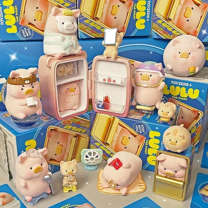 

Original Lulu The Pig Stay With You Series Lucky Blind Box Figures Toys Cartoon Cute Xmas Girl'S Gifts Mystery Collection Model