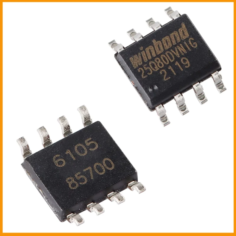 20 قطعة/الوحدة جديد الأصلي W25Q80DVSNIG W25Q80 فلاش-ولا الذاكرة IC 8Mbit SPI-Quad I/O 104 MHz 8-SOIC #3