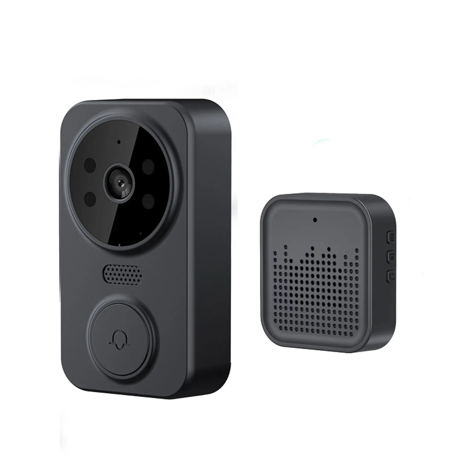 Smart Video Doorbell Doorbell Unit PIR Motion Detection Phone Door Ring Intercom Smart Wireless Easy Installation