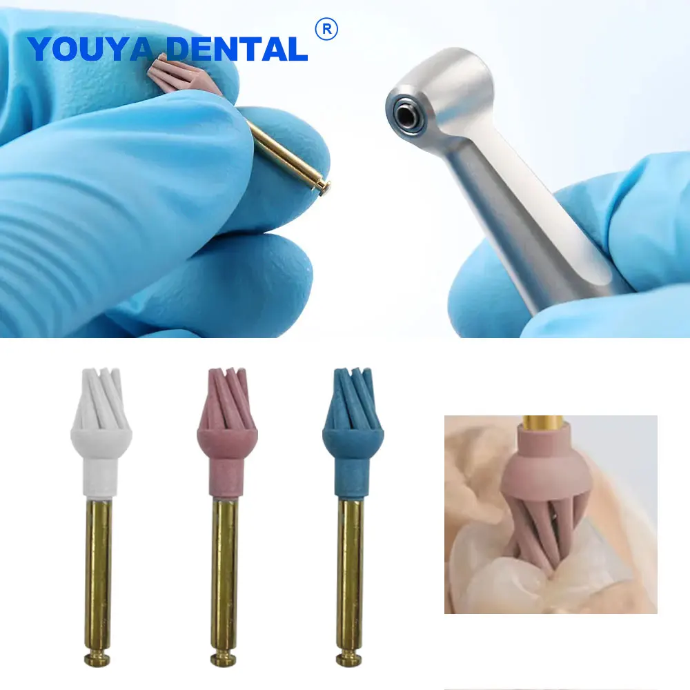 Dental Rubber Polisher Disc Kit Resin Polishing Diamond System Polish Wheel For Composite Rotary Grinding RA Finishing Dentistry