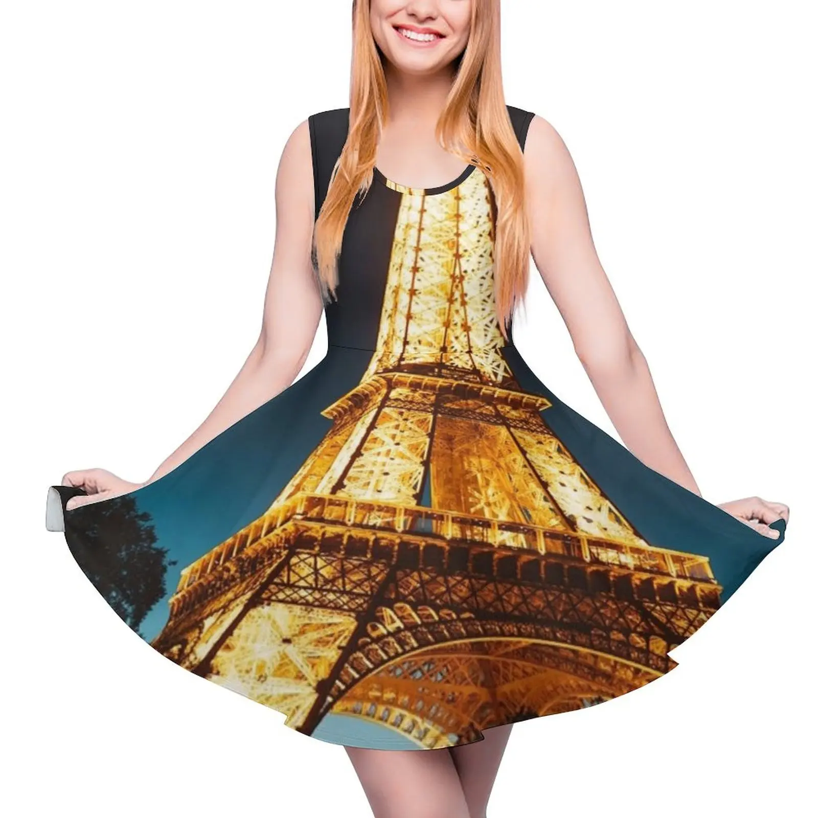 

Eiffel tower Comforter Sleeveless Dress evening dresses women Womens dresses