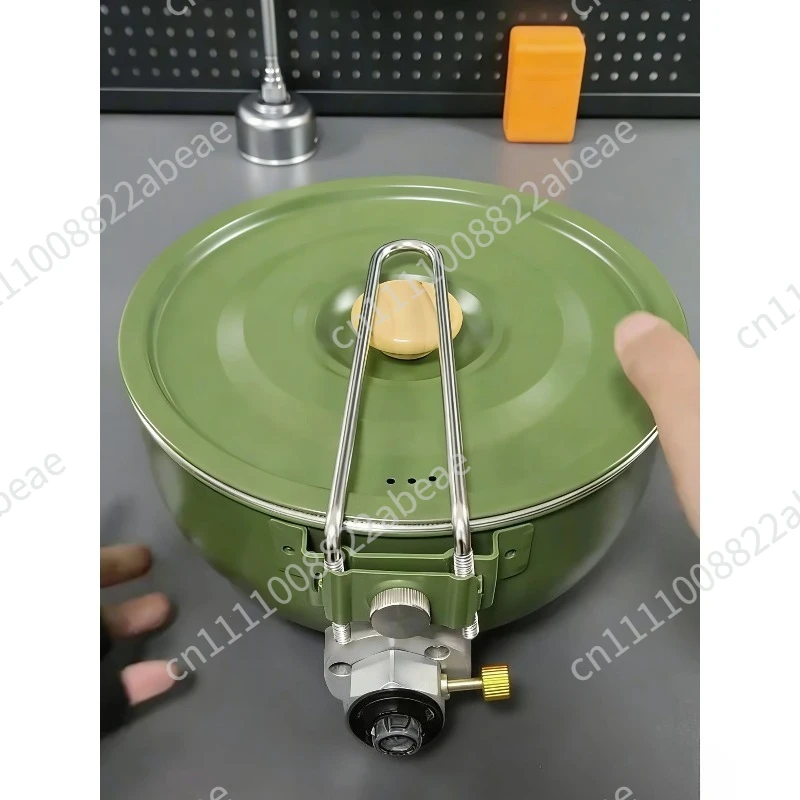 Cassette Multi-functional Outdoor Integrated Pot Outdoor Camping Picnic Pot Gas Pot Outdoor Cooking and Cooking Artifact
