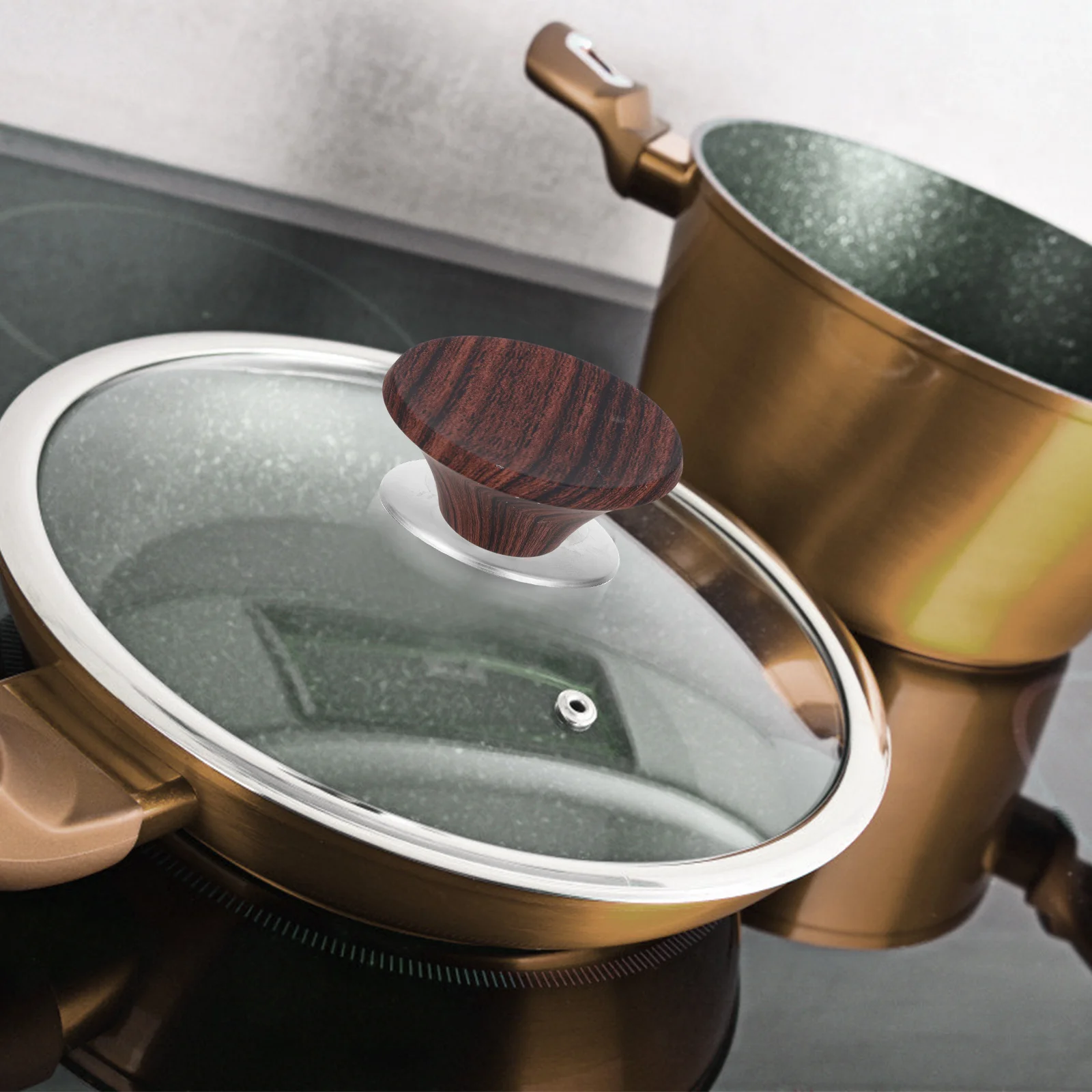 

Pot Lid Knob Replacement Heat Resistant Handle for Kitchen Accessories Universal Fit Pots Pans