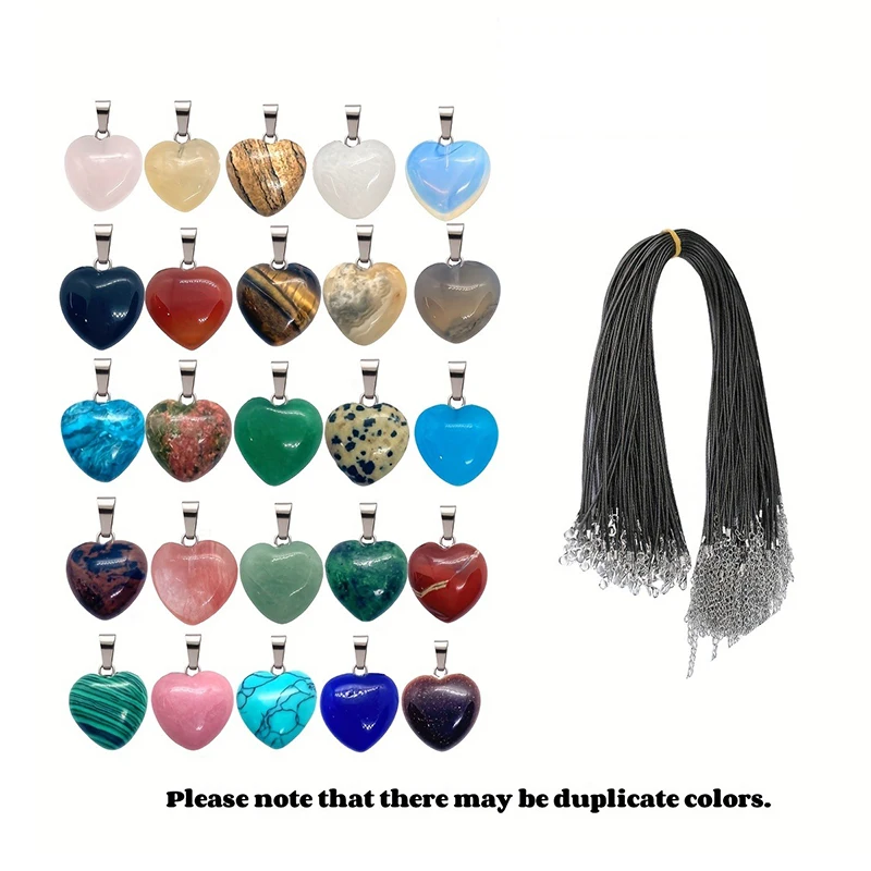 

Ожерелье с пряжкой для мужчин и женщин, подвеска из натурального камня разных цветов с кристаллами, модное Ювелирное Украшение на лето, 20 штук