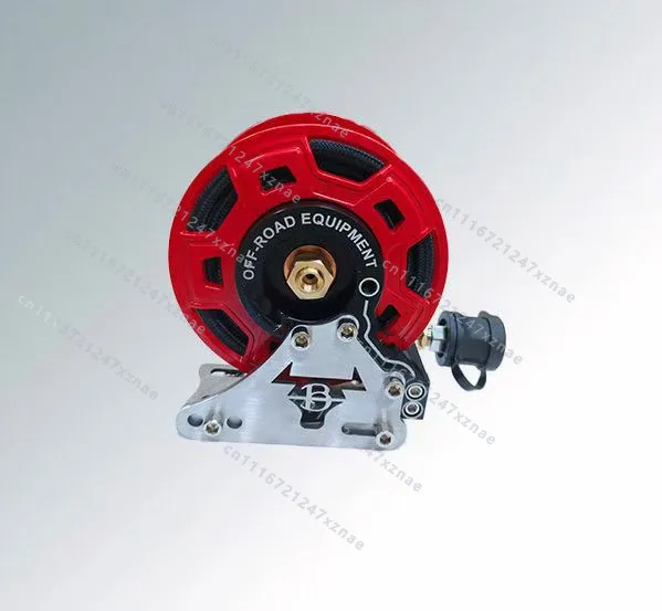 Portable Air Pump Reel, Heavy‑Duty Inflator Hose Reel for Outdoor Desert Off‑Road Tires, Durable Tire Inflation Tool