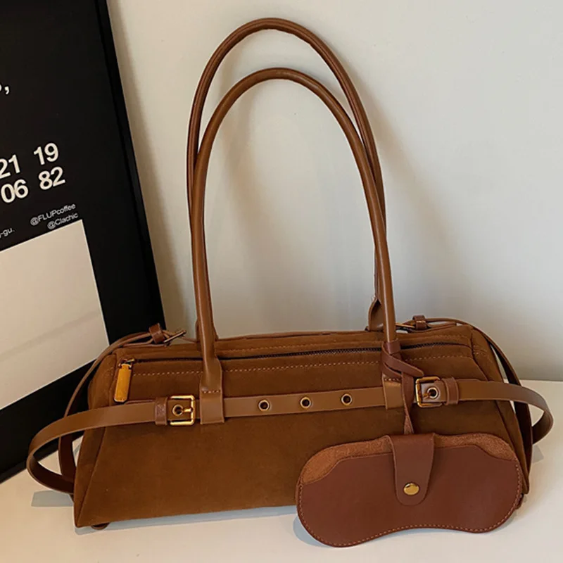 

2025 New Trendy Pillow Bag Simple Large-capacity Commuter Handbag Retro Niche Single Shoulder Underarm Bag Women
