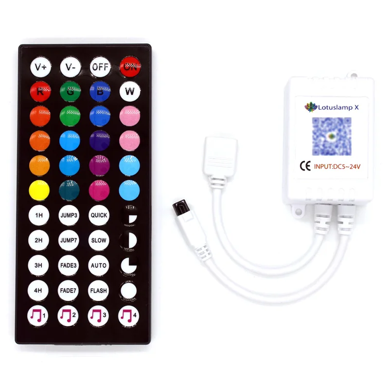 Led Infrared Bluetooth Controller Light With Infrared Remote Control Rgb Bluetooth Controller 44 Key Tone Pickup Light