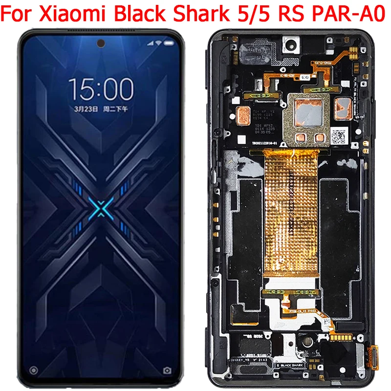 

6.67" Black Shark 5 LCD Original For Xiaomi Black Shark 5 RS PAR-A KSR-A0 Display LCD Touch Screen With Frame Digitizer Panel