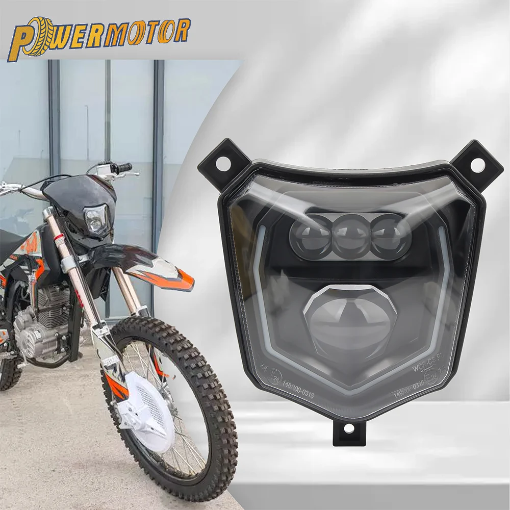 Motorcycle LED Headlights Headlamp High Low Beam Lights For KTM Honda CRF 125 250 450L 450RL CR XR Motocross  Accessories