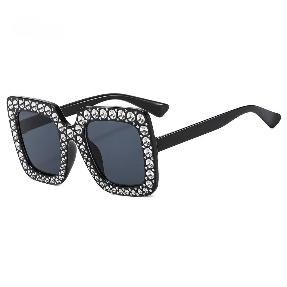 Cute Kids Sunglasses Rhinestone Diamond Children Square Sunshades Girl Boy Colorful Lens Sparkling Princess Sun Glasses