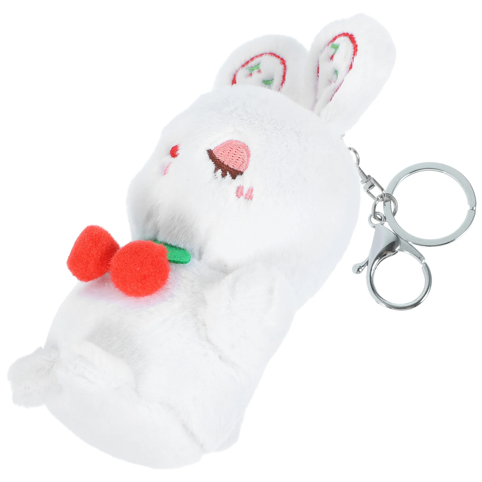 

Bag Ornaments Plush Bunny Keychain Cartoon Backpack Charms for Girls Kawaii Keychains Good Hand Feeling