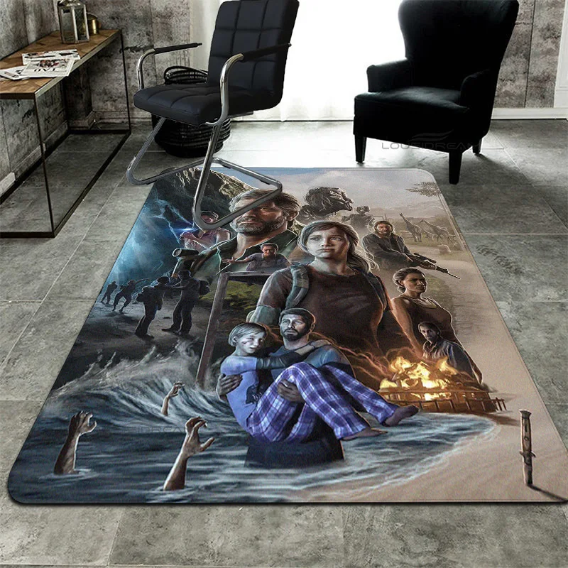 Pop 3Dgame The Last of US Patterns Decorative Carpet Children's Bedroom Floor Pad Can Customize Rug Living Room Cushion Door Pad