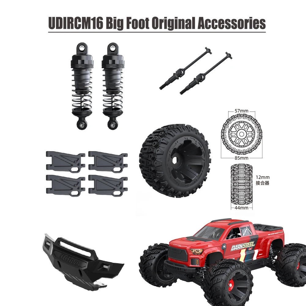 

UDIRC M16 Bigfoot 1610s Original Accessories/Car Shell/Stickers/Wheels/Collision Avoidance/Suspension