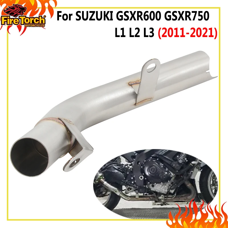 

Для мотоциклов SUZUKI GSXR600 GSXR750 GSXR 600 750 L1 L2 2011-2021: Системы выхлопных труб, замена оригинальной соединительной трубы (слип-он)