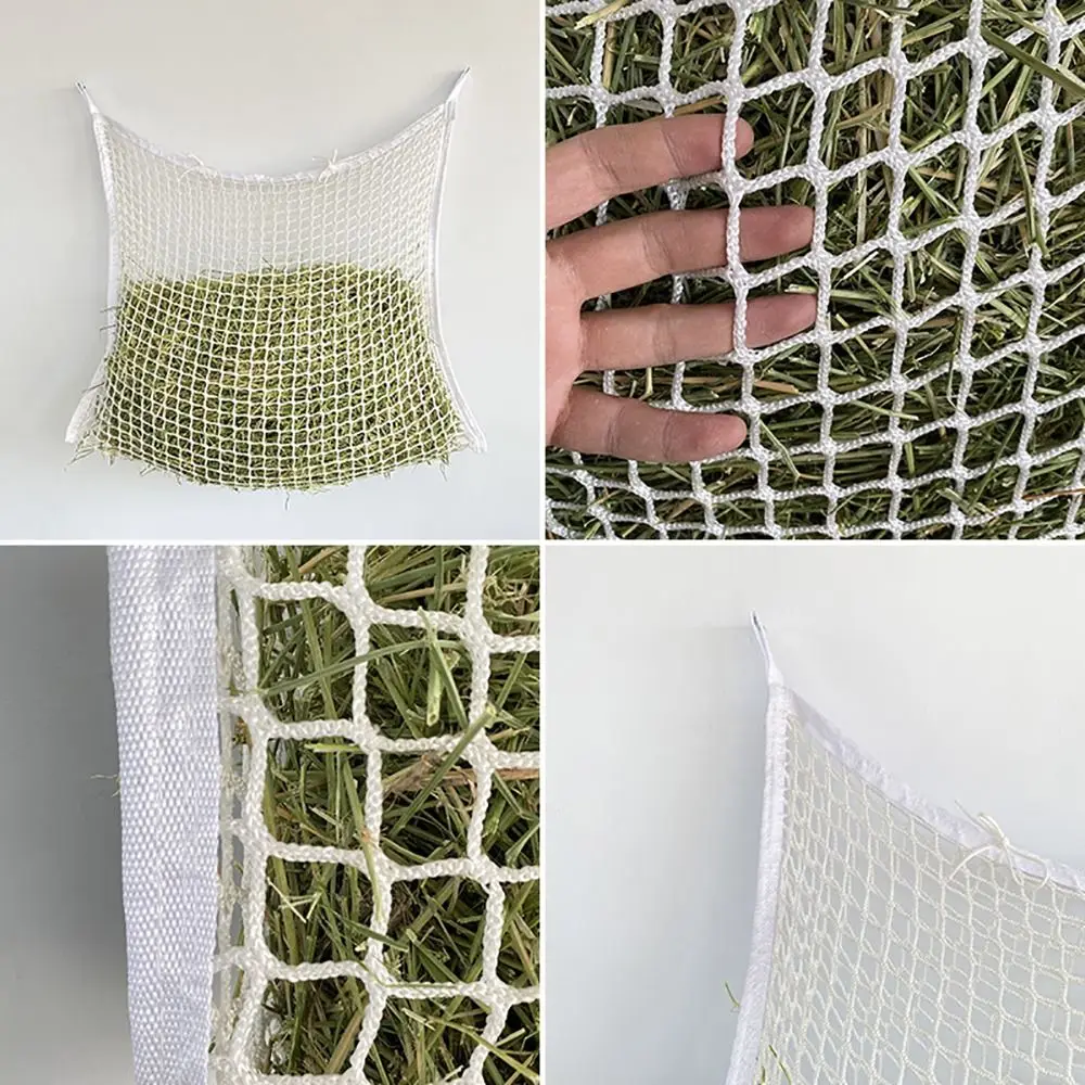 1Pcs Durable Slow Feed Hay Net Hanging 80x90cm Horse Hay Bag Large Capacity Hay Feeder Bag for Horses Goat Sheep