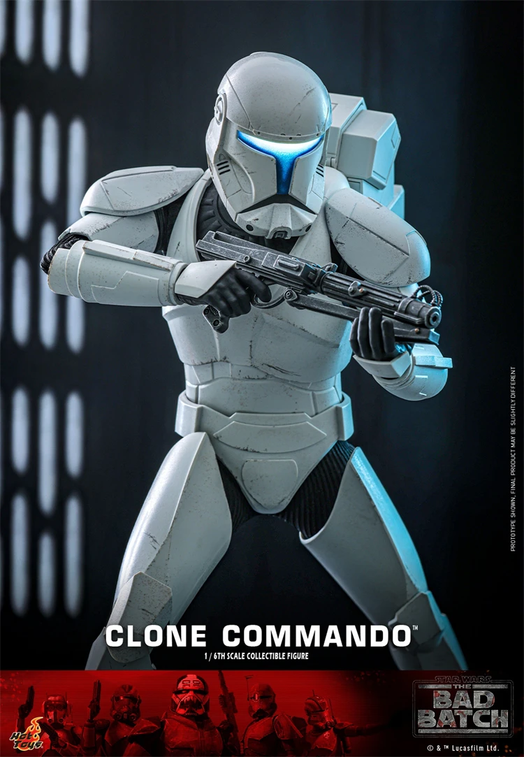 En Stock Hottoys TMS131 Star Wars Star Wars: The Bad Batch Clone Commando Anime figura de acción juguete para regalo modelo colección