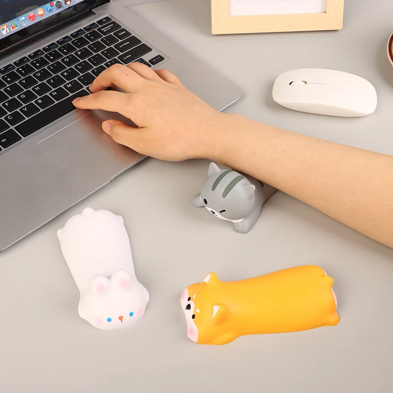 New Cute Animal Wrist Rest Support For Mouse Pad Computer Laptop Arm Rest For Desk Mouse Pad Wrist Rest Cat Dog Duck Panda Toys