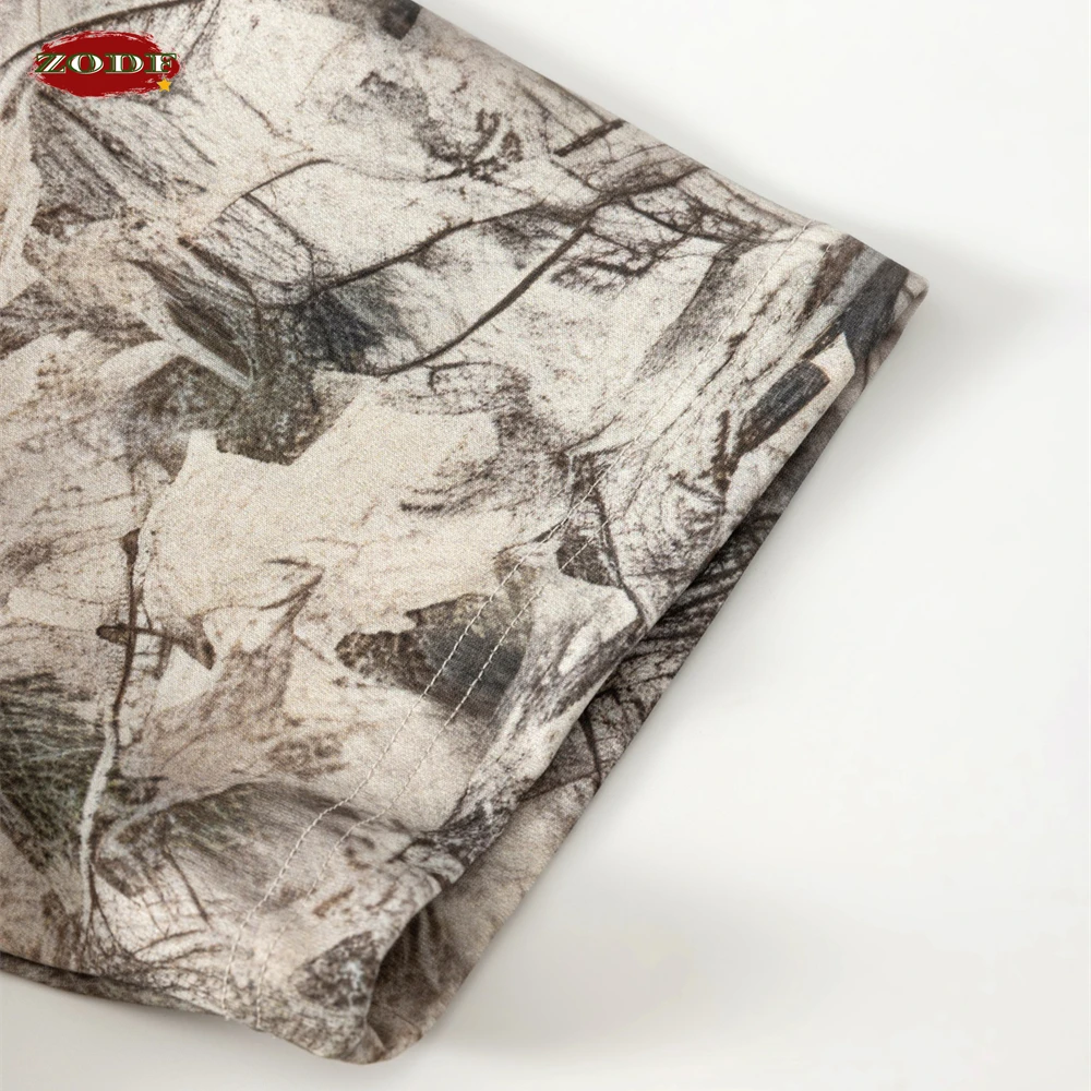 ZODF العصرية 2026 الصيف رجل التمويه الطباعة تي شيرت للجنسين شارع العليا 240gsm الرياضة سريعة الجافة تي شيرت الشارع الشهير HY1176 #2