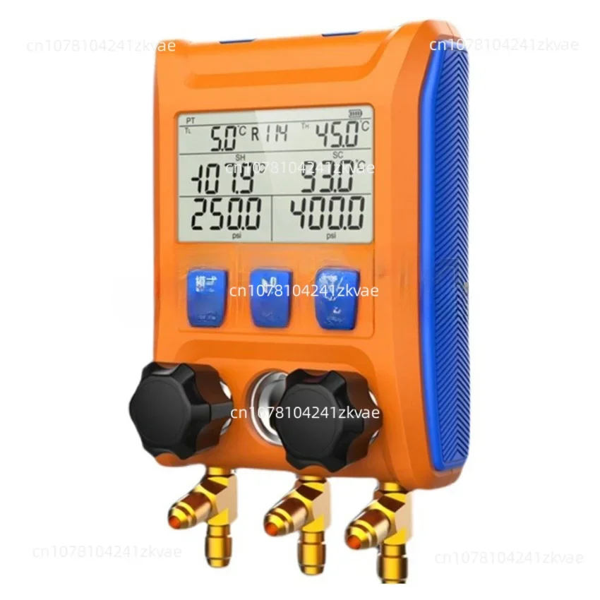 Valve Air Conditioning Refrigeration System Leak Tester LMG-10 Digital Manifold Gauge Pressure Gauge AC Tools 2-Way