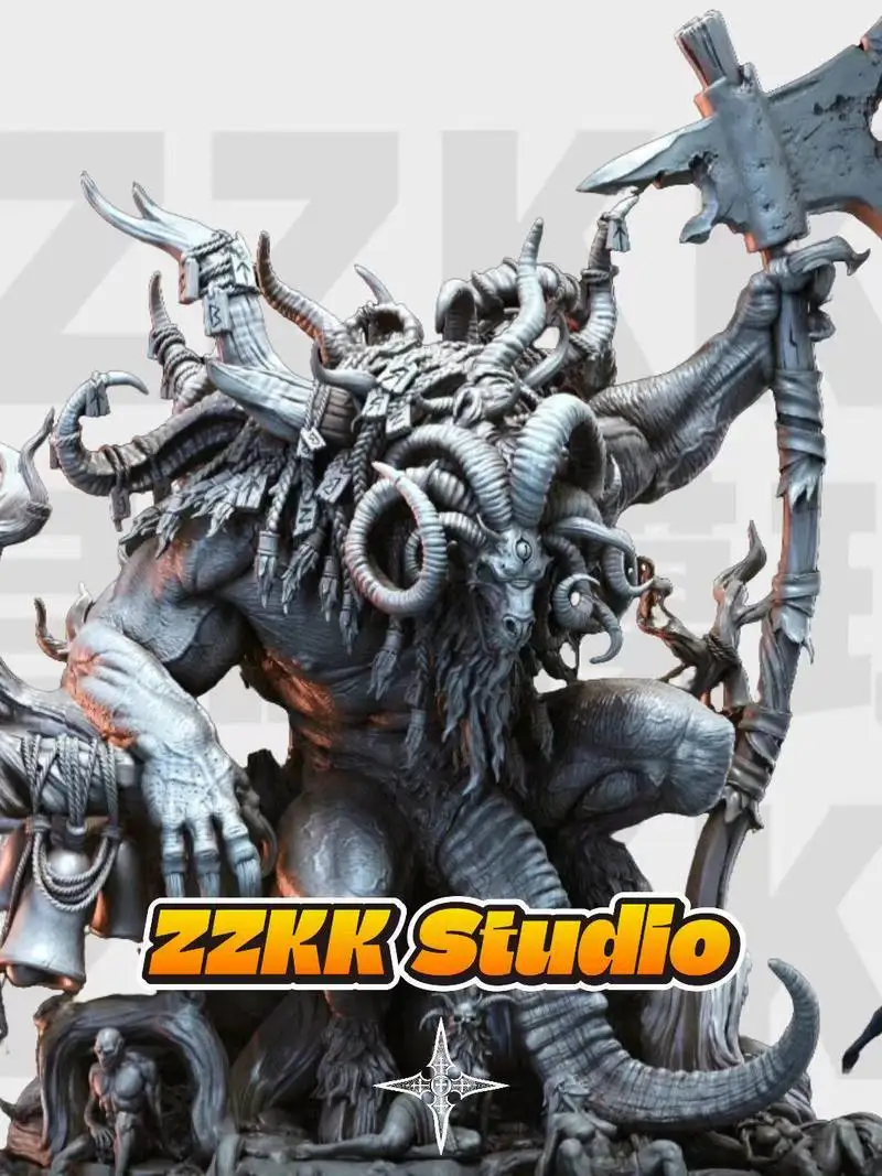 

16cm 22cm 28cm Minotaur Warrior Resin Model Figure Gk Micro Miniature 3d Printed White Model Toy Unassembled And Unpainted Kit