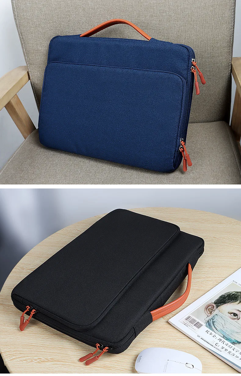 Laptop-Tragetasche 13,3-15,6 Zoll Wasserdichte Aktentasche Schulter-Handtasche für Notebook Tablet – Detail 20