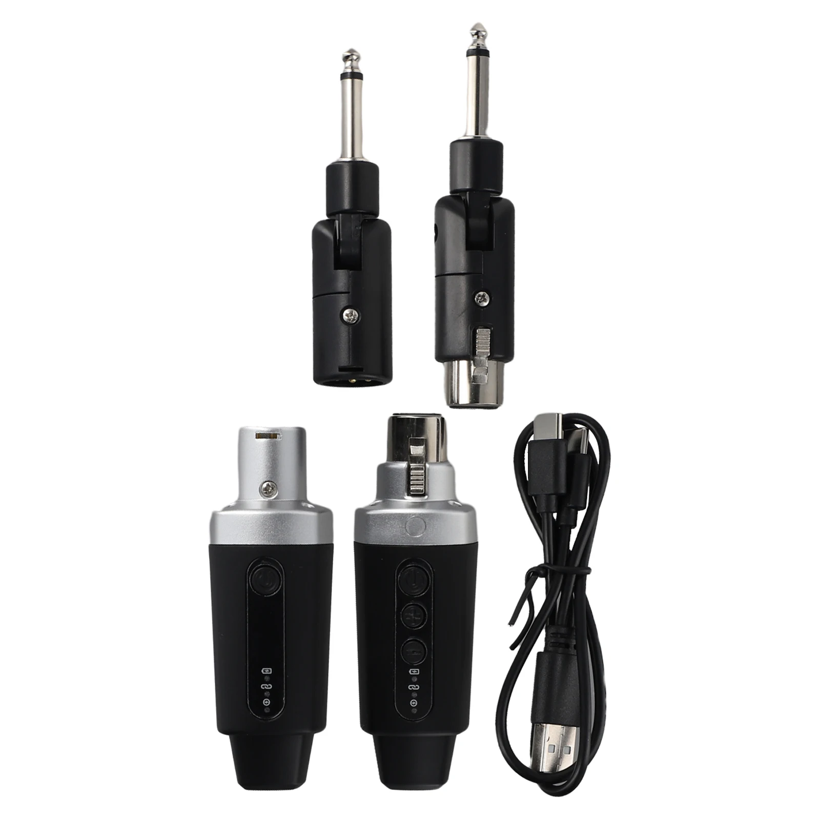 

82 * 35 * 18mm Microphone Converter Stable Wireless Transmission USB Charging Cable Secure XLR Locking Automatic Pairing