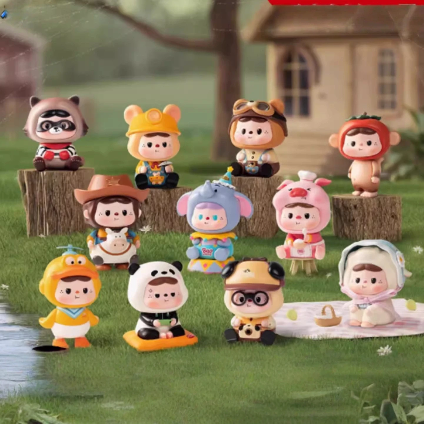 

Heyone Black Play Full Time Memory Book Series Blind Box with Lovely Pose Design Collectible Art Model for Fans