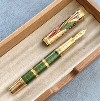 With Wrench! Hongdian D5 Qin Dynasty Series Piston Fountain Pen EF/F Nib Retro Calligraphy Writing Engraved Chinese PEN