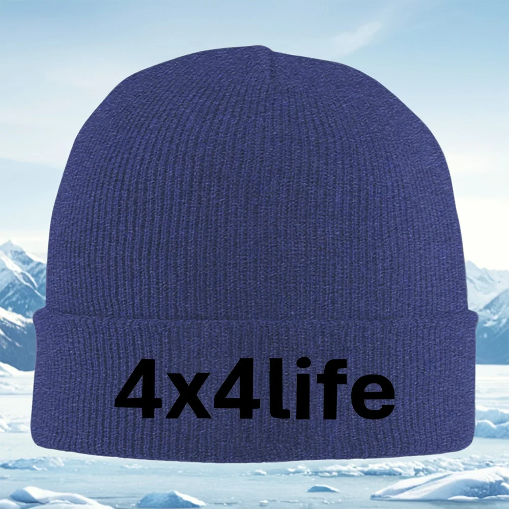 Texte graphique design police style hommes femmes unisexe tricoté chapeau bonnet pull casquette hiver thermique chaud noël en plein air cyclisme salut