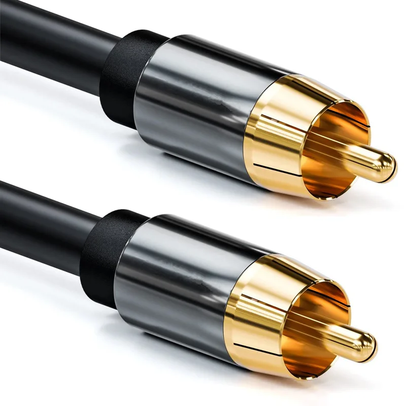 RCA to RCA Cable Digital Coaxial Audio Cable Male Stereo Connector for TV DVD Amplifier Hifi Subwoofer Toslink 1m 1.8m 3m 5m 10m