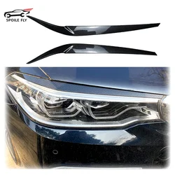 2017 To 2021 For BMW 5 Series G30 G31 G38 F90 M5 540i 525i 530i Headlight Eyelid Headlamp Eyebrow Trim Front Lamp Hoods