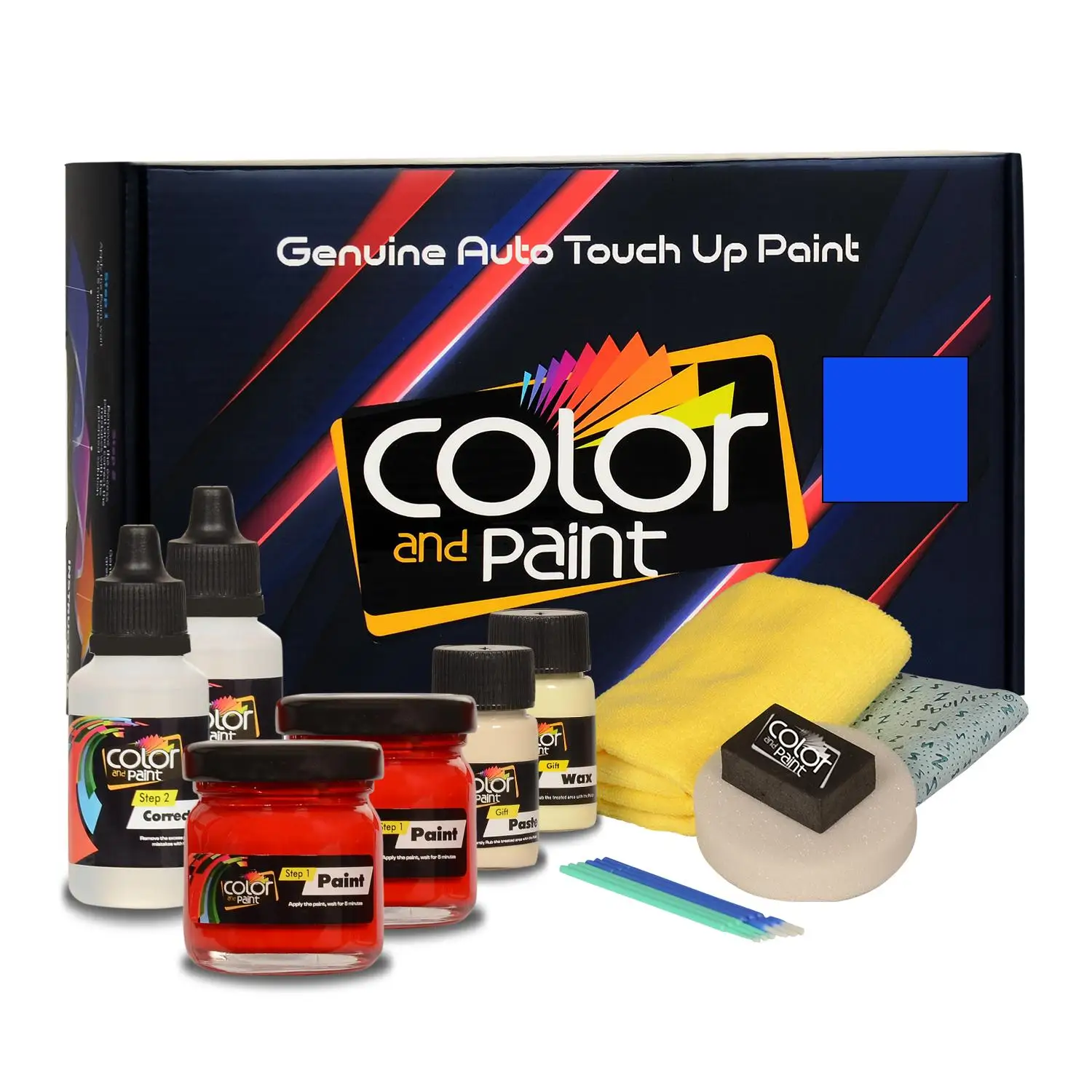 

Color and Paint compatible with GMC Automotive Touch Up Paint - DARKMOON BLUE BU 3 - WA434E - Basic Care