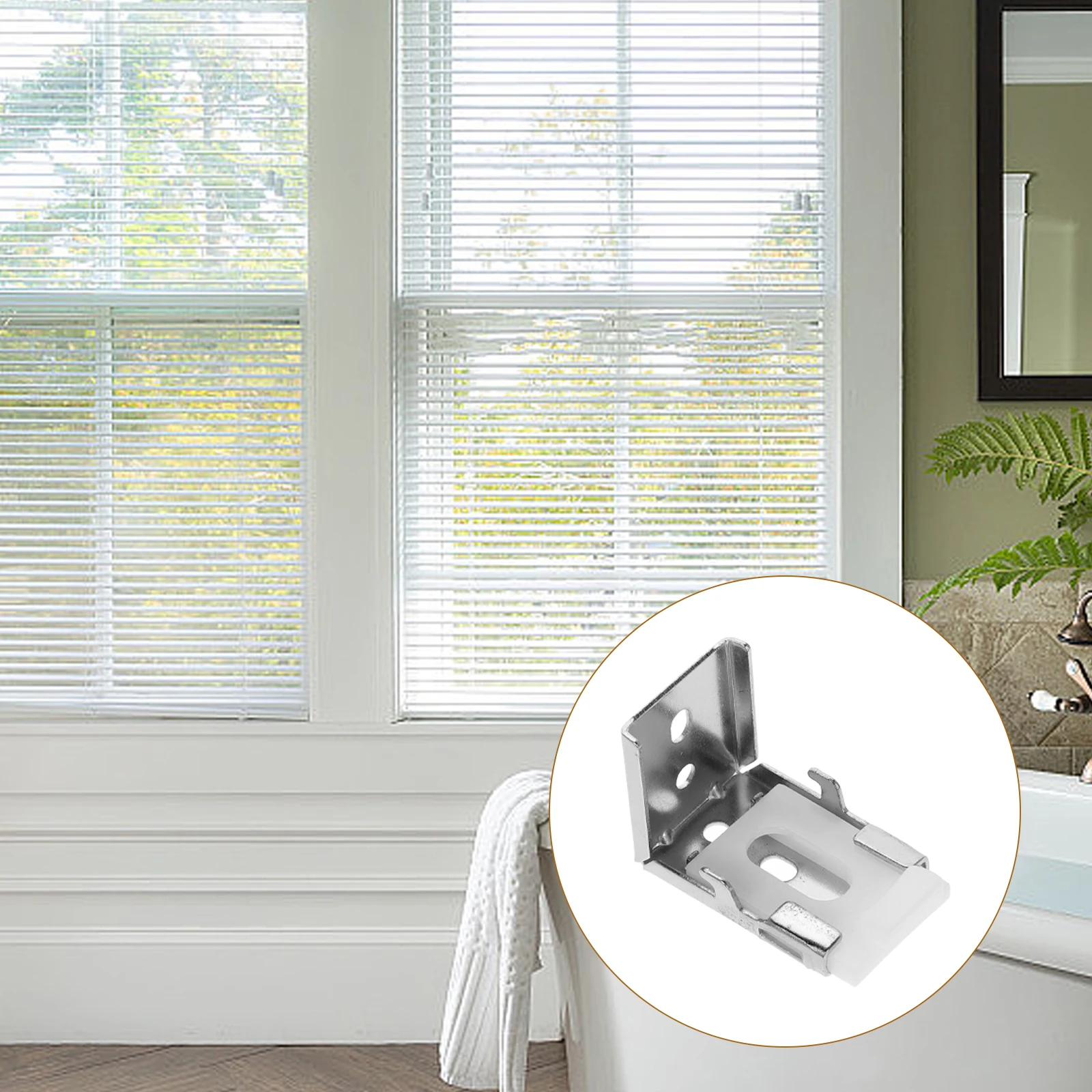 

1pcs Silver Blinds Accessories Mounting Brackets Aluminum Plastic Cord Cleat Replacement Clips for Roller Vertical