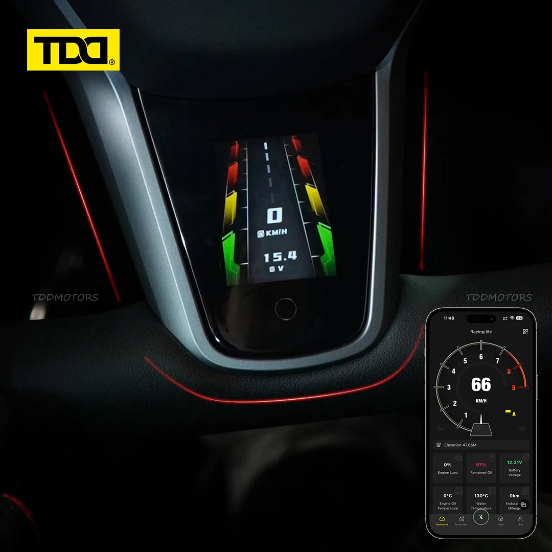 

Умный ЖК-дисплей на руль TDD для Tesla Model 3 и Model Y: многофункциональный экран с управлением через приложение/кнопки