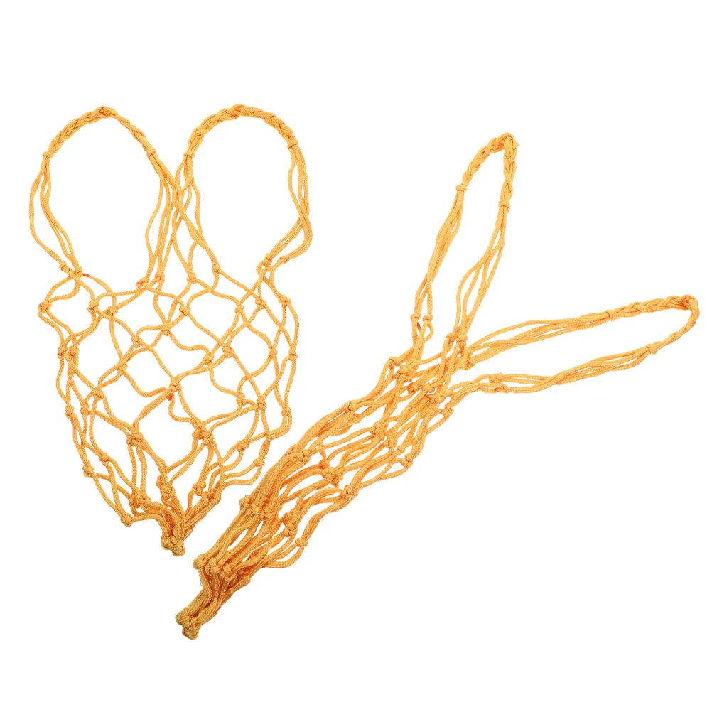 

2Pcs Livestock Feeding Net Bag Heavy Duty Nylon Mesh for Hay Vegetables Slow Feed Cattle Sheep Goats Horses Outdoor Hanging Use