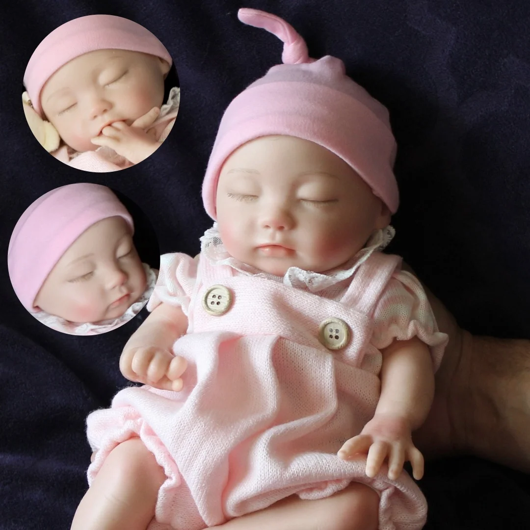 

Могут с открытым ртом, 33 см, моющаяся твердая силиконовая кукла Bebe Reborn для девочек с окрашенной кожей, реалистичная кукла Reborn для маленьких девочек, подарок для детей