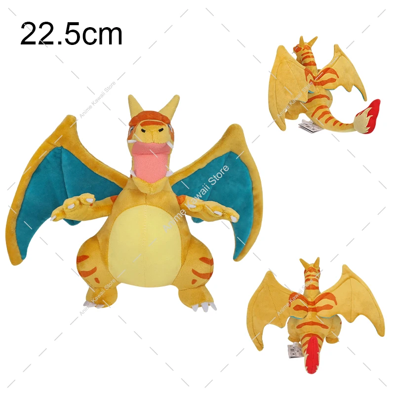 18 Stile Glänzende Glurak-Plüschtiere Pokemon Mega Evolution X & Y Glurak Weiche Stofftiere Spielzeugpuppe Geschenk für Halloween – Detail 13