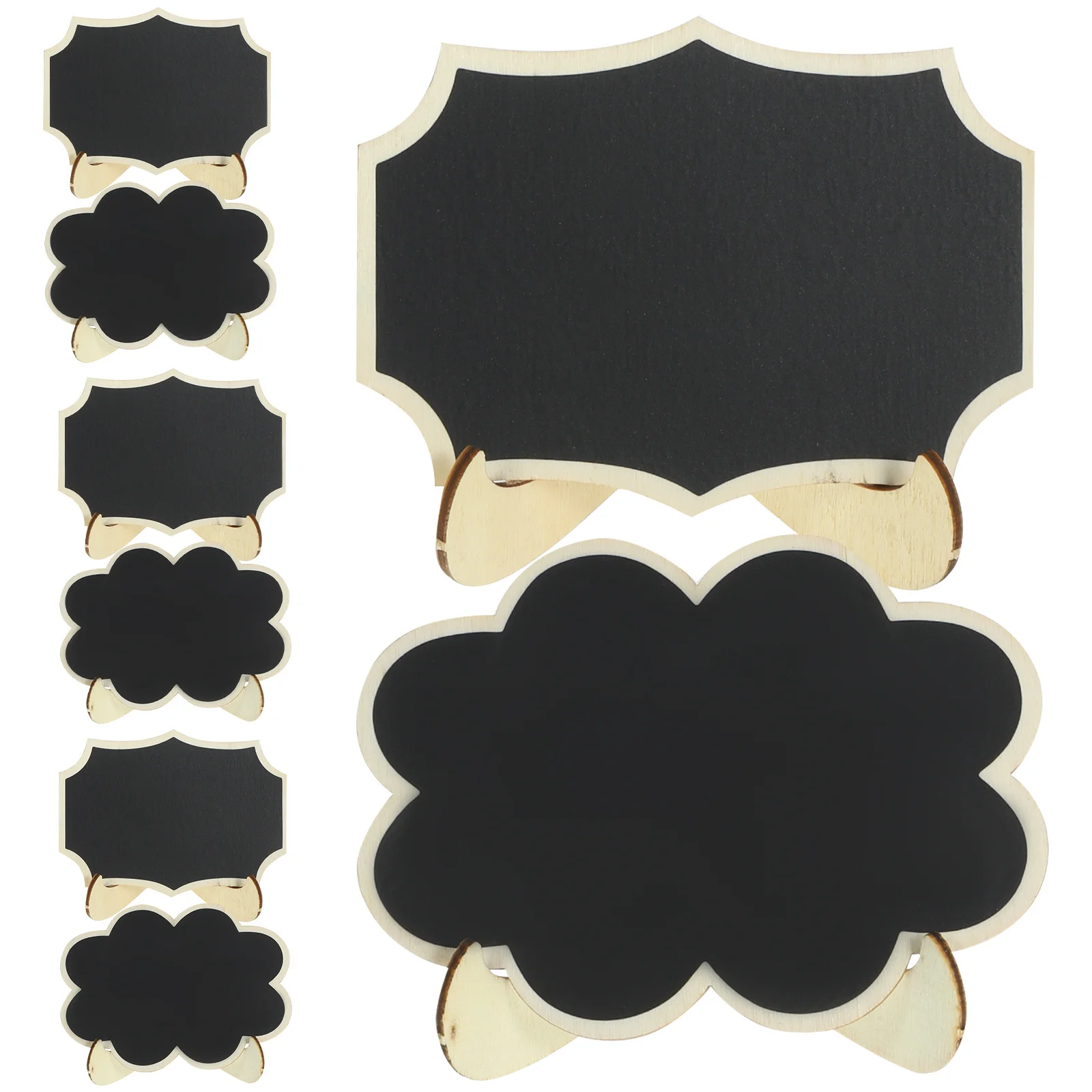 

8Pcs Small Chalkboard Erasable Letter Boards Multi Function Table Memo Menu Boards for Restaurant Cafe Bakery Decoration