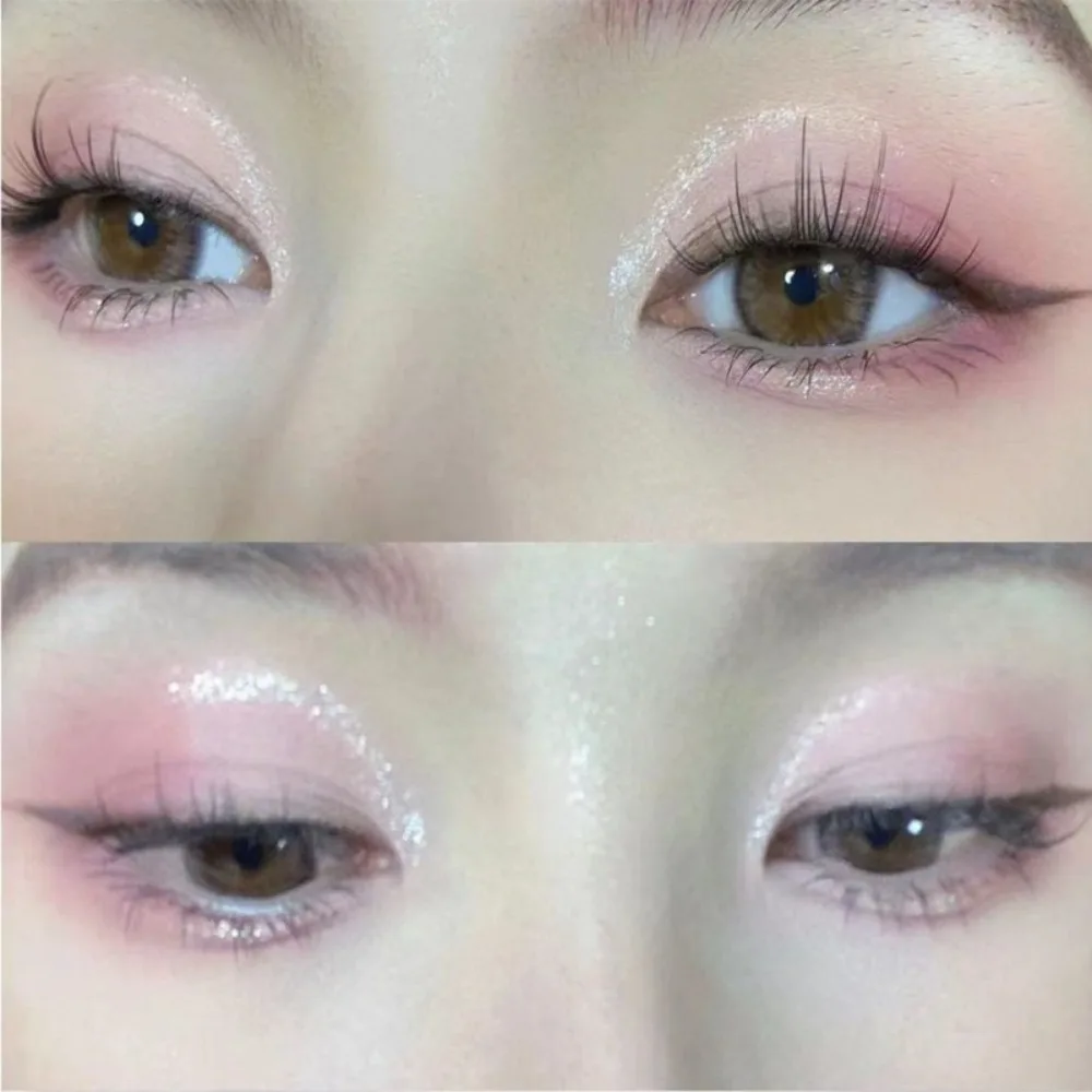 ナチュラル 6 色ピンク アイシャドウ パレット パール マット グリッター 高着色アイシャドウ トレイ 持続性のあるシマー ルージュ トレイ