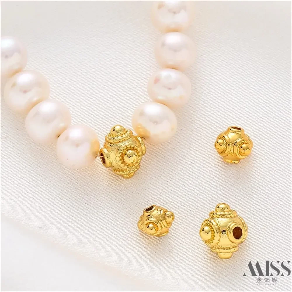 Shajin Harley Dragonfly Eyes Vier Hoekkralen met DIY Accessoires 18K Losse Kralen Zelfgemaakte Armband Ketting Sieraden