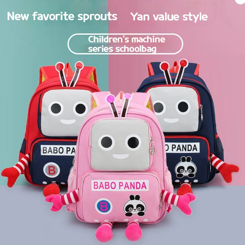 

Robot Printing Backpack Kawaii Small Kids Boys Girls School Bags Child Kindergarten Cute Children's Schoolbag Waterproof Bookbag