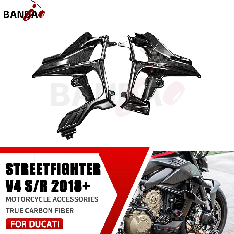 

FOR DUCATI Streetfighter V4 2018-2023 100% 3K Pure Carbon Fiber Motorcycle Accessories Wind-fixing wing bracket