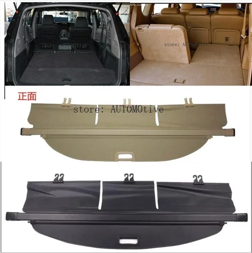 Protector de seguridad para maletero trasero de coche, cubierta de carga para Subaru Tribeca 2006.07.08.09.10.11.2012, accesorios para automóviles de alta calidad, color negro y Beige